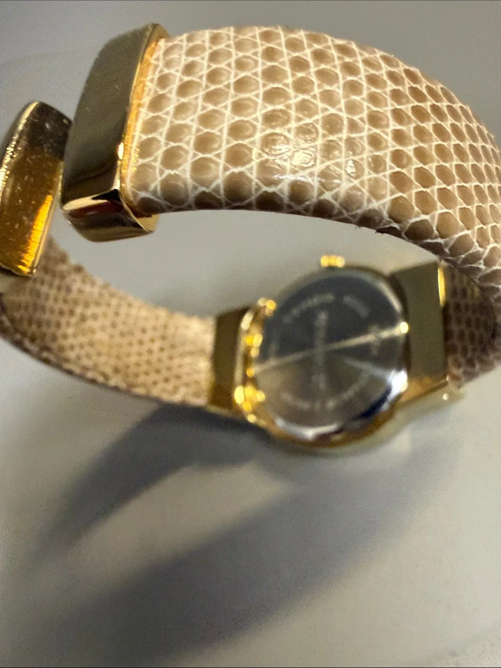 Avon Color Burst Cuff Watch Champagne New In Box Vintage 2007